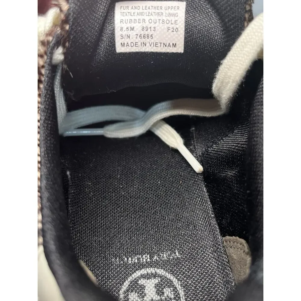 Tory Burch Howell Court Spotted Haircalf Leather Sneaker Size 8.5M